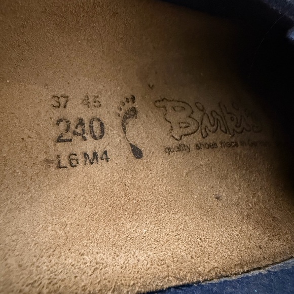 Birkenstock Dark Blue Leather Footwear - Picture 4 of 14